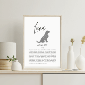 Diseño Signo Zodiacal Perro